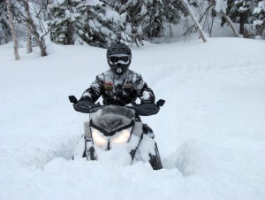 Motoneige hors piste, Chic-Chocs, GaspésieAdrénaline Hors Piste